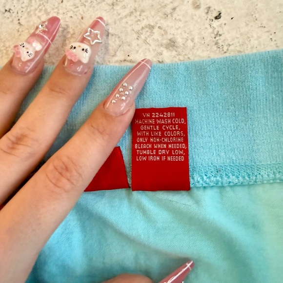 Mossimo Supply Co. Aqua Blue Ruffle Mini Skirt - Picture 5 of 5